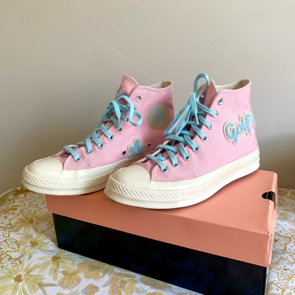 GOLF LE FLEUR CHUCK 70 ALMOND BLOSSOM/EGRET/BLUE GROW - WITH BOX, BAG, AND LACES - Picture 3 of 8